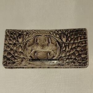 Brahmin Ady Crocodile Embossed Card Holder Wallet